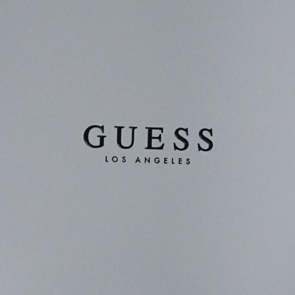 Guess Cacei Peep Toe Black Patent 7.5   7 1/2  New